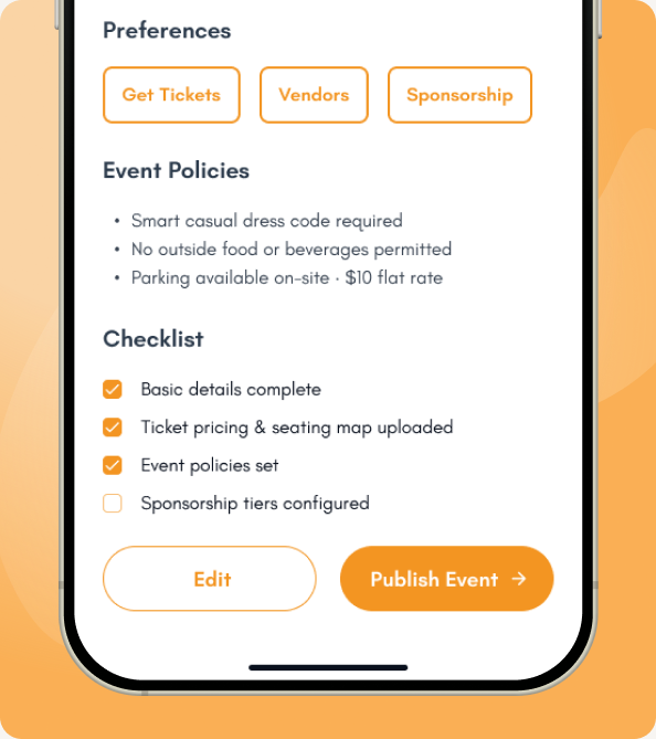 Assemble Event Organizer dashboard